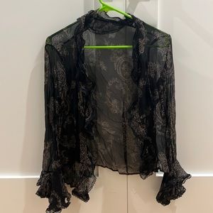 Black Lace Cardigan